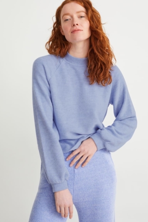 C&A Basic Sweatshirts Lichtblauw | ITY-618439