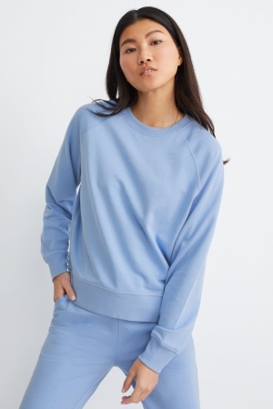 C&A Basic With Organic Katoenen Sweatshirts Lichtblauw | TQP-426839