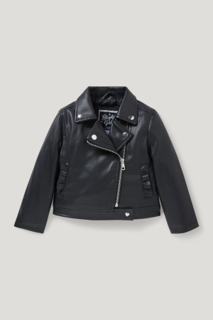 C&A Biker Faux Leren Jassen Zwart | GTO-168927