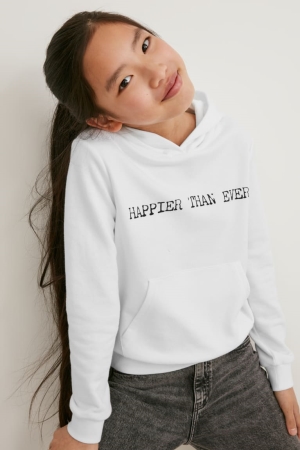 C&A Billie Eilish Hoodie Wit | LFB-196753