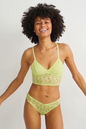 C&A Bralette Ondergoed Lichtgroen | OYF-130258