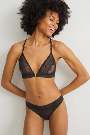 C&A Bralette Ondergoed Zwart | KSH-638105