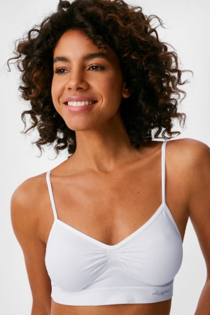 C&A Bralette Seamless Ondergoed Wit | GHE-479563