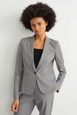 C&A Business Regular Fit Blazer Grijs | ACR-816504