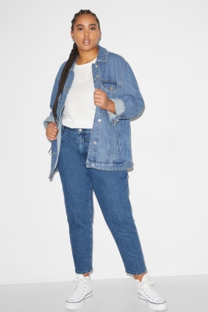 C&A Clockhouse Mom High Taille Jeans Blauw | LAJ-074195