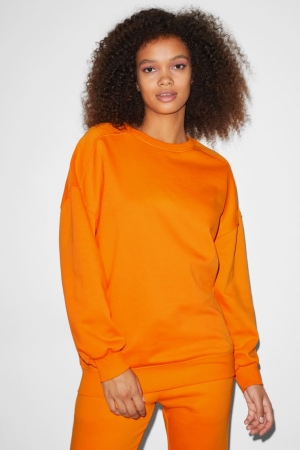 C&A Clockhouse Recycled Sweatshirts Oranje | SZU-678421