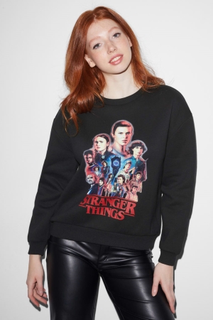 C&A Clockhouse Stranger Things Sweatshirts Zwart | LNS-586473