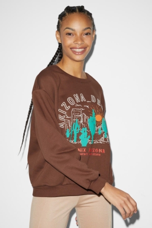 C&A Clockhouse Sweatshirts Bruin | TCS-689437