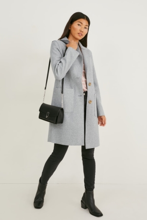 C&A Coat Jassen Lichtgrijs | INW-123678