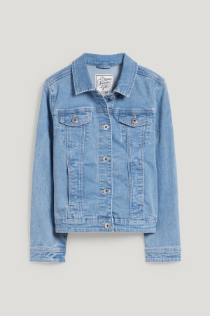 C&A Denim Jassen Blauw Lichtblauw | AFM-894312