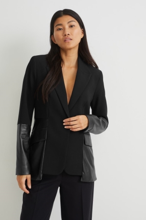 C&A Fitted Blazer Zwart | ZUE-502467