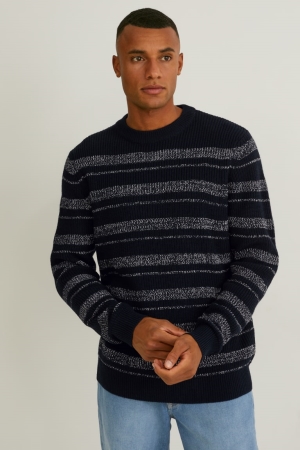 C&A Gestreept Jumpers Zwart | VHC-016259