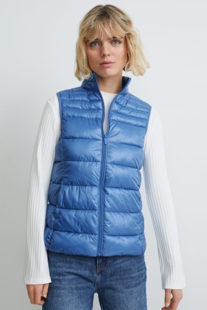 C&A Gewatteerd Gilet Jassen Blauw | IDK-462075