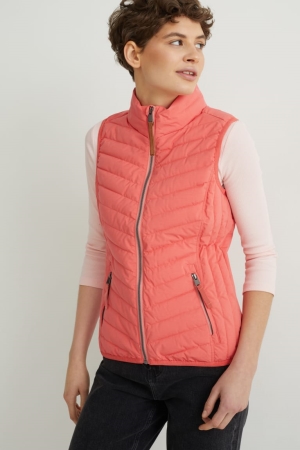 C&A Gewatteerd Gilet Jassen Roze | RNQ-782519