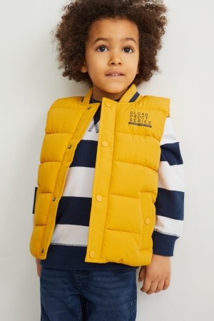 C&A Gewatteerd Gilet Recycled Jassen Geel | VNH-541093