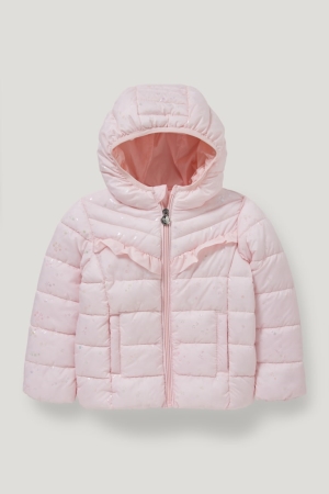 C&A Gewatteerd With Hood Recycled Jassen Roze | HLS-618394