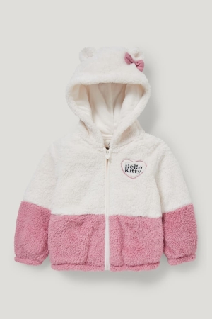 C&A Hello Kitty Teddy Fur With Hood Hoodie Wit | TDM-152706