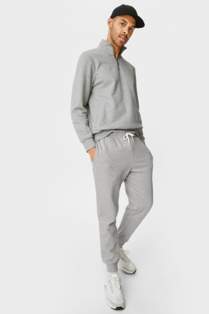 C&A Joggers With Organic Katoenen Broek Grijs | VZO-350816