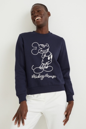 C&A Mickey Mouse Sweatshirts Donkerblauw | IQY-145602