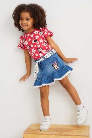 C&A Minnie Mouse Denim Rokken Blauw | UVC-643781