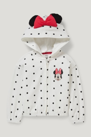 C&A Minnie Mouse Zip-through With Hood Polka Dot Sweatshirts Wit | SKV-023584