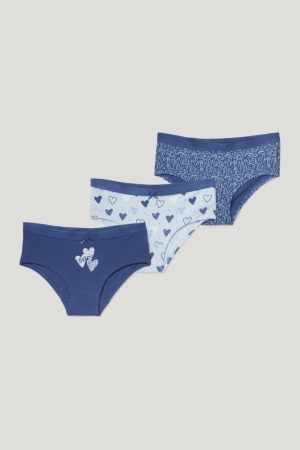 C&A Multipack Of 3 Briefs Organic Katoenen Ondergoed Donkerblauw | ASG-906375