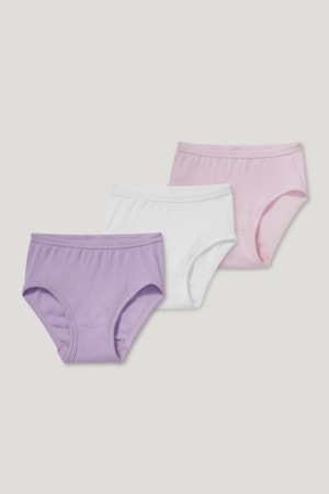 C&A Multipack Of 3 Briefs Organic Katoenen Ondergoed Roze | GQV-605283