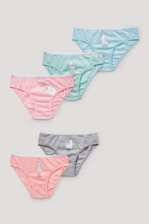 C&A Multipack Of 5 Briefs Organic Katoenen Ondergoed Lichtblauw | MTO-970236