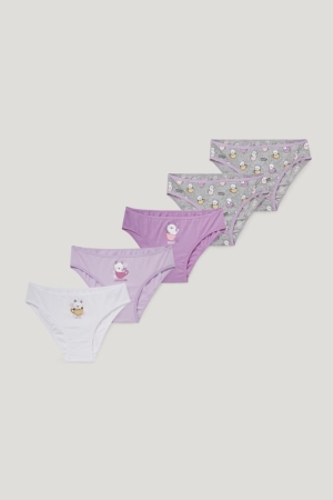 C&A Multipack Of 5 Briefs Organic Katoenen Ondergoed Paars | QFC-173496