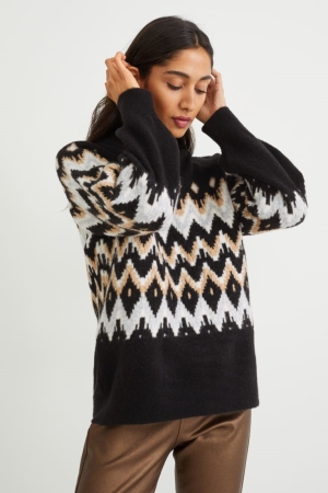 C&A Patterned Jumpers Zwart | ZJF-397058