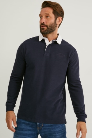 C&A Polo Overhemd Donkerblauw | QCE-957038