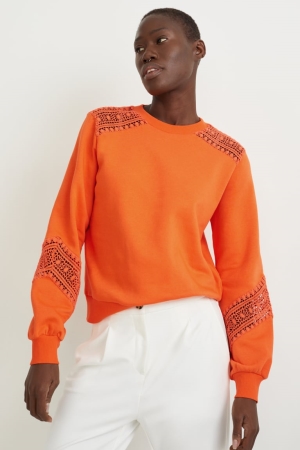 C&A Recycled Sweatshirts Oranje | UKG-126094