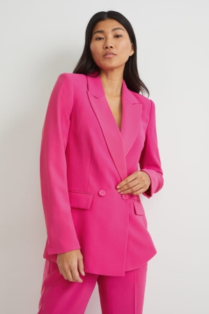 C&A Regular Fit Recycled Blazer Roze | HXZ-147506