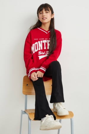 C&A Set And Leggings 2 Piece Sweatshirts Rood | SHF-537406