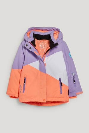 C&A Ski With Hood Jassen Wit Oranje | VIN-615278