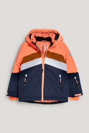 C&A Ski With Hood Recycled Jassen Wit Oranje | SKV-895236