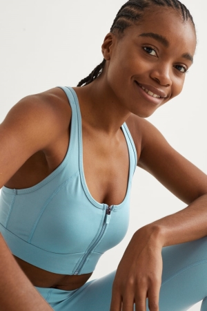 C&A Sports Bra Fitness 4 Way Stretch Ondergoed Groen | WXI-904586