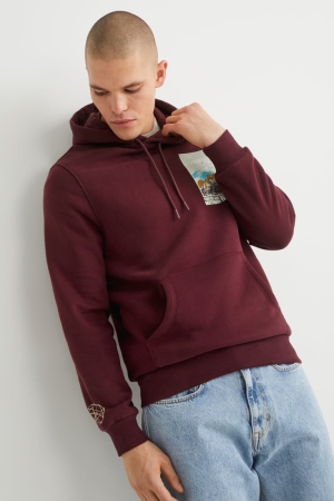 C&A Sweatshirts Bordeaux | TKD-721649