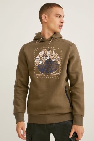 C&A Sweatshirts Khaki | MRU-572084