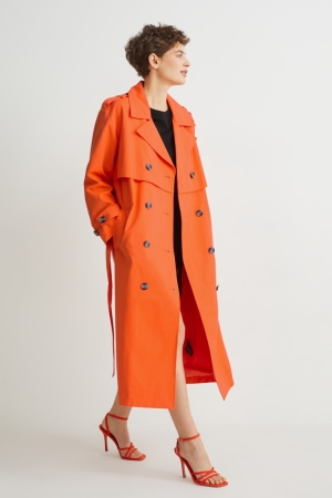 C&A Trench Jassen Donkeroranje | UED-750326