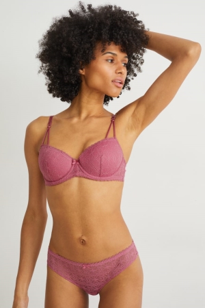 C&A Underwire Bra Demi Gewatteerd Lycra® Ondergoed Roze | QLA-015476