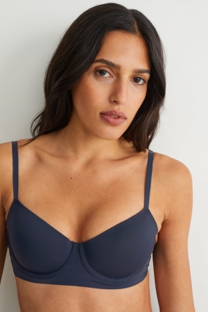 C&A Underwire Bra Demi Gewatteerd Ondergoed Donkerblauw | PVO-745218