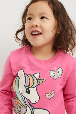 C&A Unicorn Sweatshirts Roze | VZW-264701