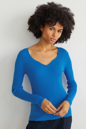 C&A With Lenzing™ Ecovero™ Jumpers Blauw | AYJ-123476