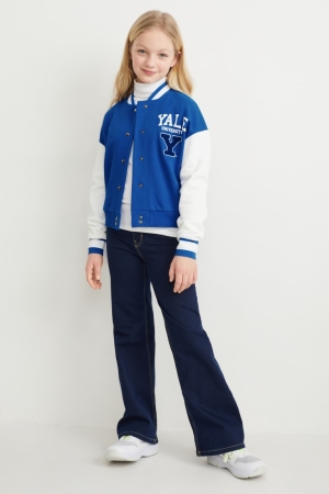 C&A Yale University Zip-through Sweatshirts Blauw | EDB-873045