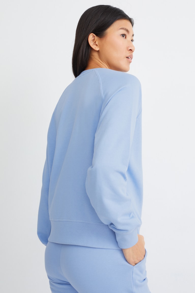 C&A Basic With Organic Katoenen Sweatshirts Lichtblauw | HPL-634580