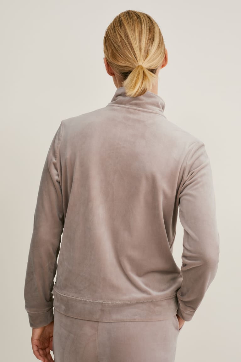 C&A Basic Zip-through Sweatshirts Grijs | TNH-265974