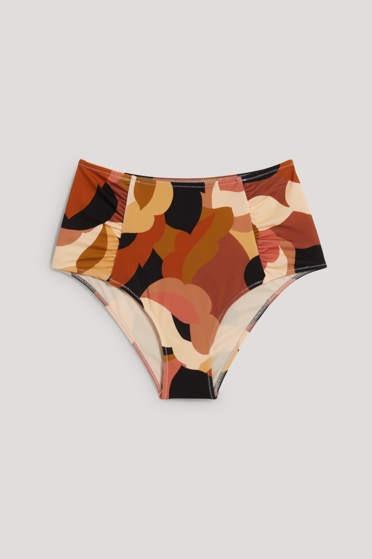 C&A Bikini Bottoms High-rise Lycra® Xtra Life™ Patterned Zwemkleding Beige | VOQ-390218