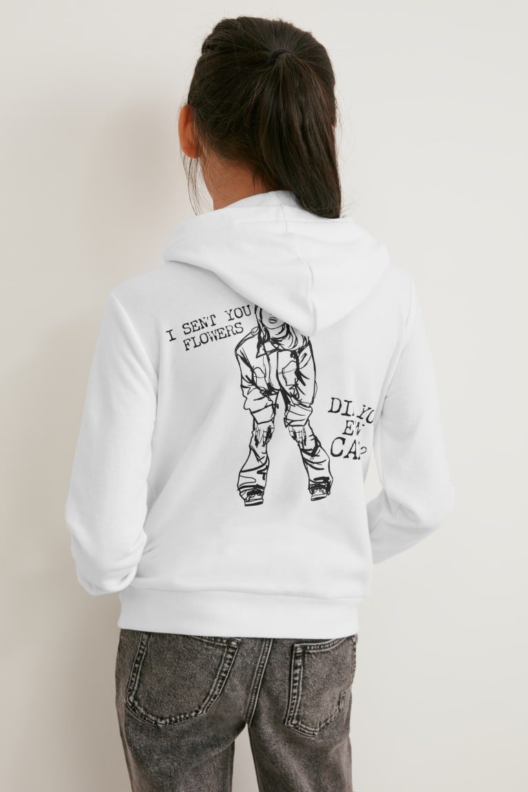 C&A Billie Eilish Hoodie Wit | LFB-196753