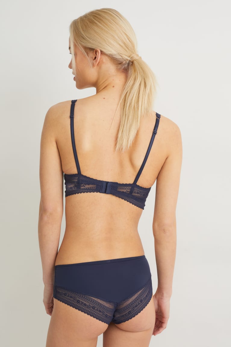 C&A Bralette Gewatteerd Lycra® Ondergoed Donkerblauw | QVN-057218